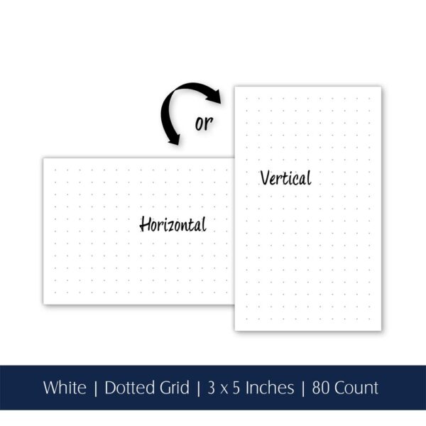 iQ  Index Card - Dotted Grid 3x5in- 80 cards 03505 - Image 2