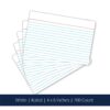 White Index Cards 4" x 6" Ruled 100 Count 04603 - Image 2