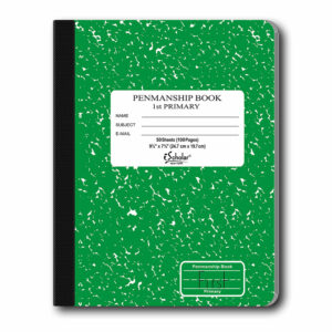 Penmanship Cursive Flex Cover Notebook 50 Sheets Green 1st Grade 10018