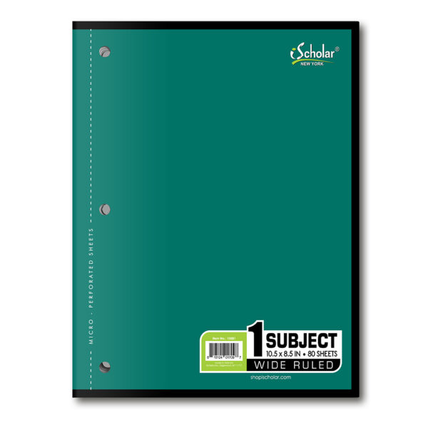 1 Subject Coil-less Notebook Wide Ruled 10581 - Image 3