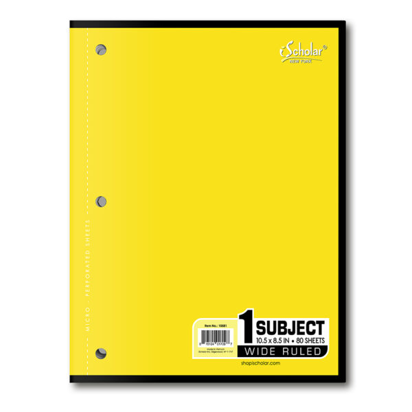 1 Subject Coil-less Notebook Wide Ruled 10581 - Image 6