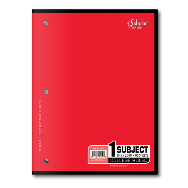 1 Subject Coil-less Notebook College Ruled 10582