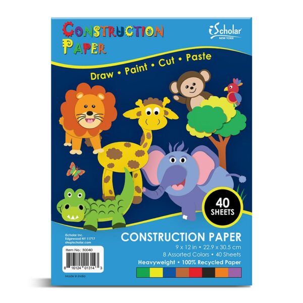 Construction Paper 9" x 12" 40 Count 30040