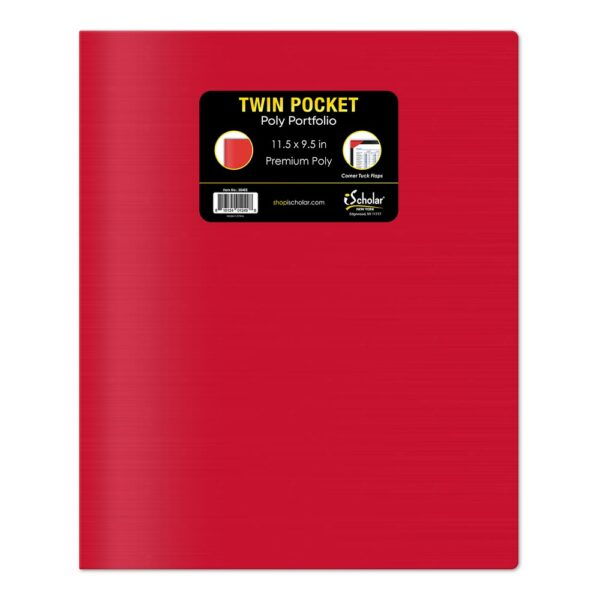 Twin Pocket Poly Portfolio without Hole Punch 30402 - Image 3