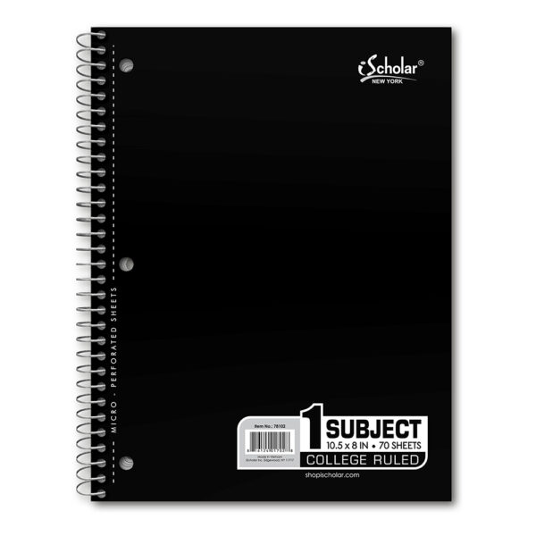 1 Subject Wirebound Notebook College Ruled 78102 - Image 2