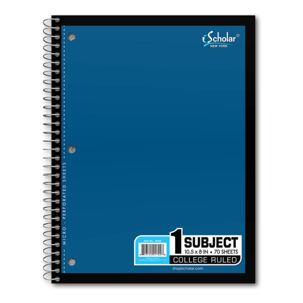 1 Subject Wirebound Notebook College Ruled 78102