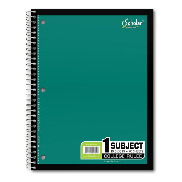 1 Subject Wirebound Notebook College Ruled 78102 - Image 3