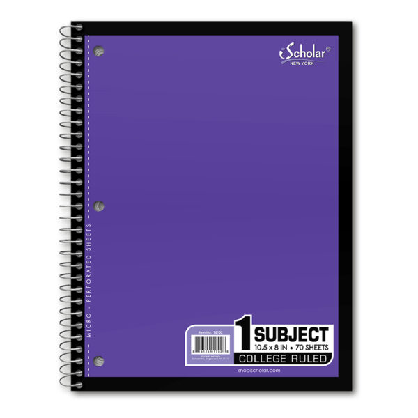 1 Subject Wirebound Notebook College Ruled 78102 - Image 4