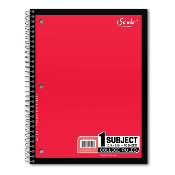 1 Subject Wirebound Notebook College Ruled 78102 - Image 5