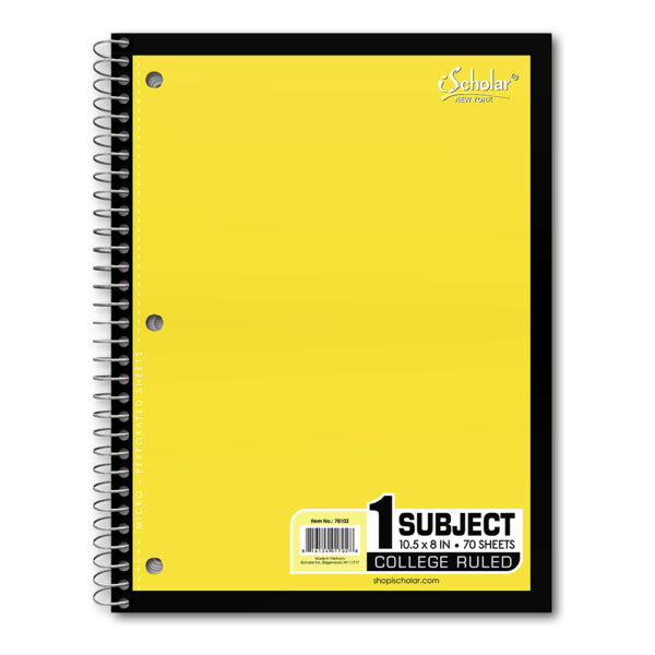 1 Subject Wirebound Notebook College Ruled 78102 - Image 6