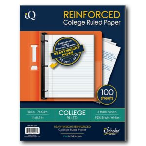 100 Count Reinforced Filler Paper College Ruled 83101